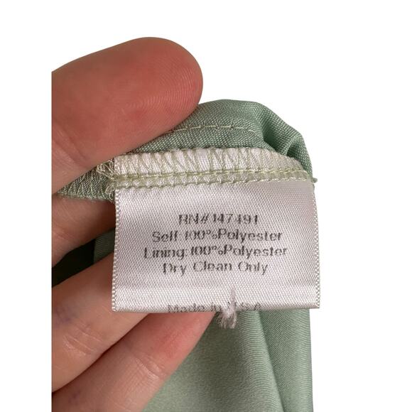 Katie May Taylor Strapless Gown Satin Party Formal Wedding Gala Prom Green Sz S - Picture 16 of 16